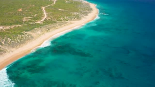EL CARDONCITO BCS MEXICO-2020: Soft Sand Blue Clear Sea Water With Mild Waves