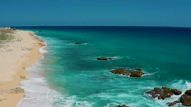 EL CARDONCITO BCS MEXICO-2020: Long Beach With Soft Sand Hard Strong Rocks Near