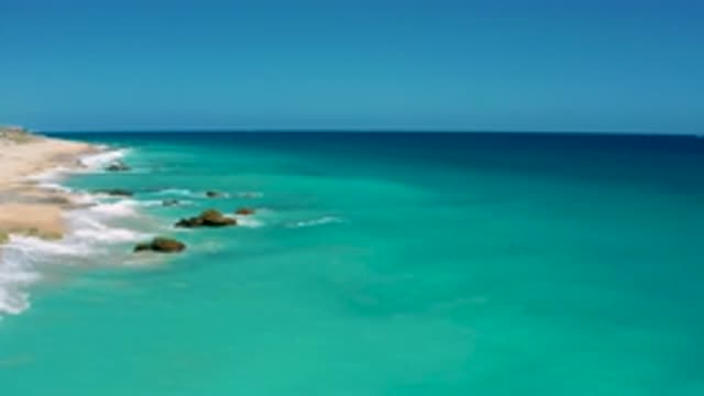 EL CARDONCITO BCS MEXICO-2020: Beautiful View Of The Clear Sea With The Blue Sky