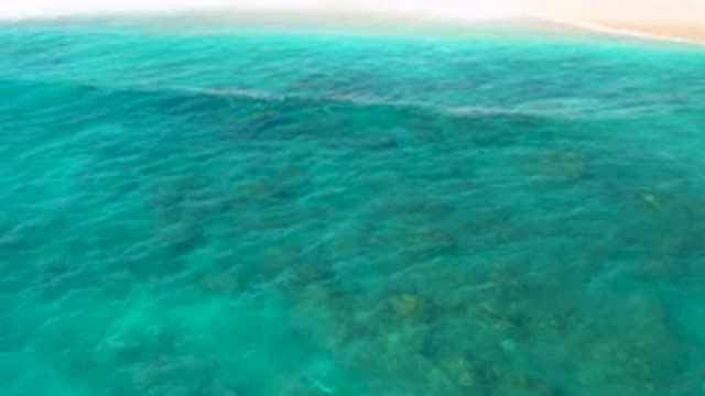 EL CARDONCITO BCS MEXICO-2020: Blue Ocean Waves Wash Over Rocks And Up Against