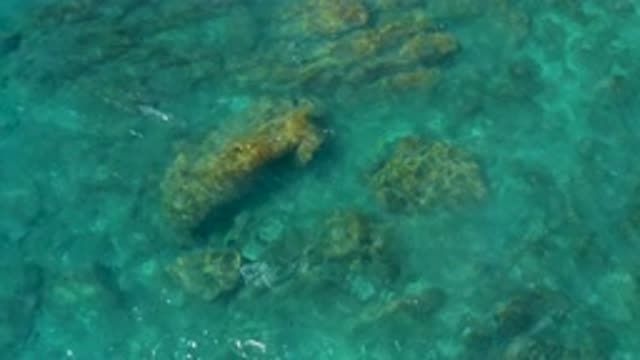 EL CARDONCITO BCS MEXICO-2020: Hard Stones Sinking Inside Crystal Clear Blue Water