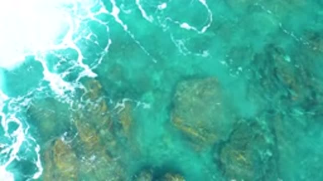 EL CARDONCITO BCS MEXICO-2020: Hard Strong Rock Sinking Inside The Transparent Water