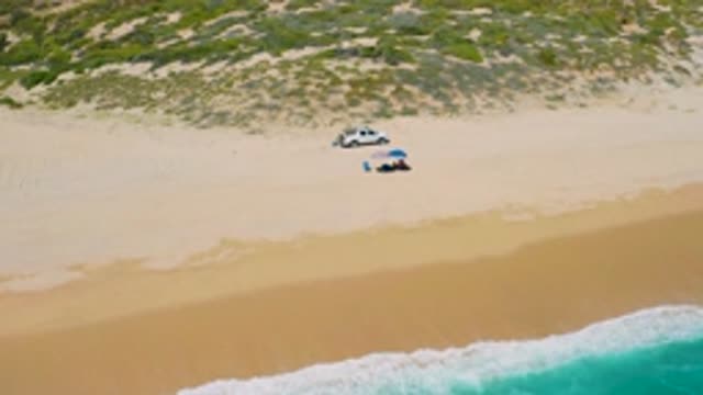 EL CARDONCITO BCS MEXICO-2020: Vehicle Parked Near A Beach