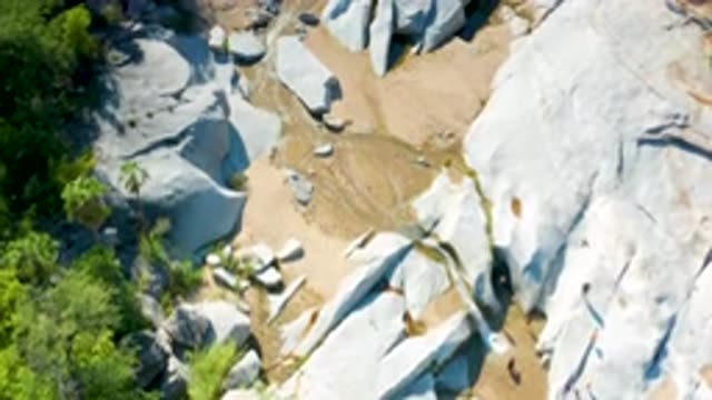 LA PALMA BCS MEXICO-2020: Various Shapes And Sizes Of Stone Sink Into Sand