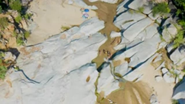 LA PALMA BCS MEXICO-2020: Aerial View Of Humans On The Mountain Top