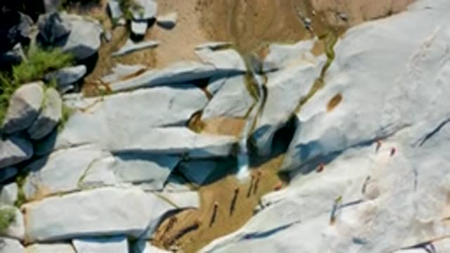 LA PALMA BCS MEXICO-2020: People Near Waterfalls Natural Pools On Rocky And