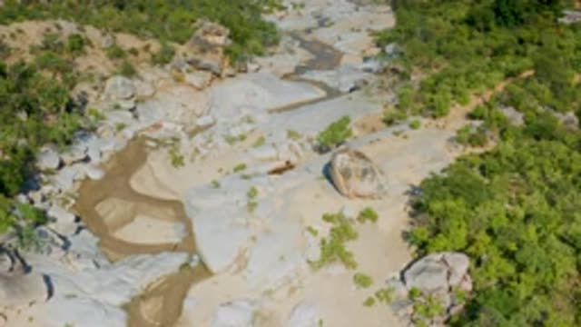 LA PALMA BCS MEXICO-2020: Aerial View Of A Canyon And The Surrounding Natural Landscape
