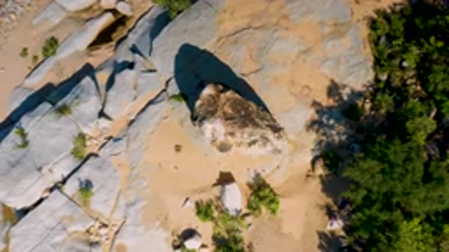 LA PALMA BCS MEXICO-2020: Rock Formation Over A Hill In The Middle Of Nowhere