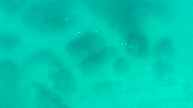 DESERT PARK NATURAL RESERVE BAJA CALIFORNIA SUR MEXICO-2020: Aerial View Of Turquoise Water With Sand Ripples