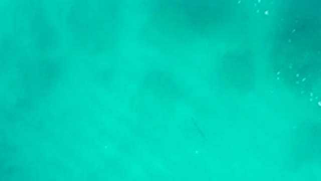 DESERT PARK NATURAL RESERVE BAJA CALIFORNIA SUR MEXICO-2020: Aerial View Of Turquoise Water With Bubbles