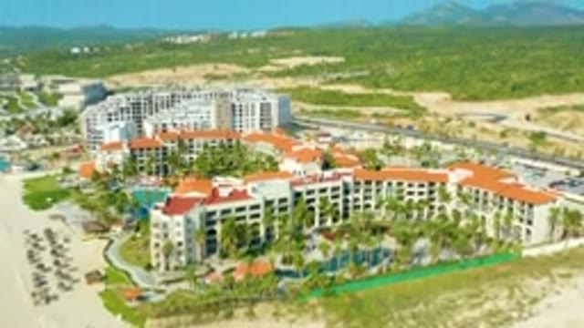 DESERT PARK NATURAL RESERVE BAJA CALIFORNIA SUR MEXICO-2020: Aerial View Of Coastal Resort Complex