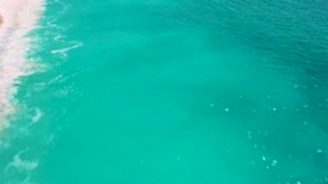 DESERT PARK NATURAL RESERVE BAJA CALIFORNIA SUR MEXICO-2020: Aerial View Of Turquoise Ocean Water