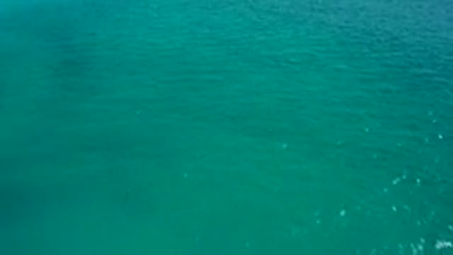 DESERT PARK NATURAL RESERVE BAJA CALIFORNIA SUR MEXICO-2020: Aerial View Of Turquoise Ocean Water