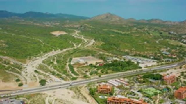 DESERT PARK NATURAL RESERVE BAJA CALIFORNIA SUR MEXICO-2020: Aerial View of Desert Park Natural Reserve