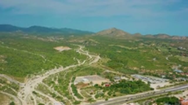 DESERT PARK NATURAL RESERVE BAJA CALIFORNIA SUR MEXICO-2020: Aerial View of Desert Park Natural Reserve